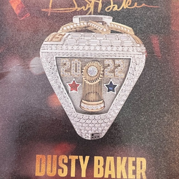 2022 WORLDS CHAMPIONS RING. HOUSTON ASTROS REPLICA   DUSTY BAKER #12 - Picture 3 of 11